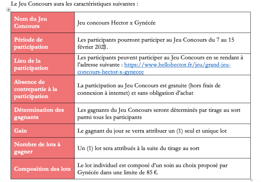 2. CARACTERISTIQUES DU JEU CONCOURS
